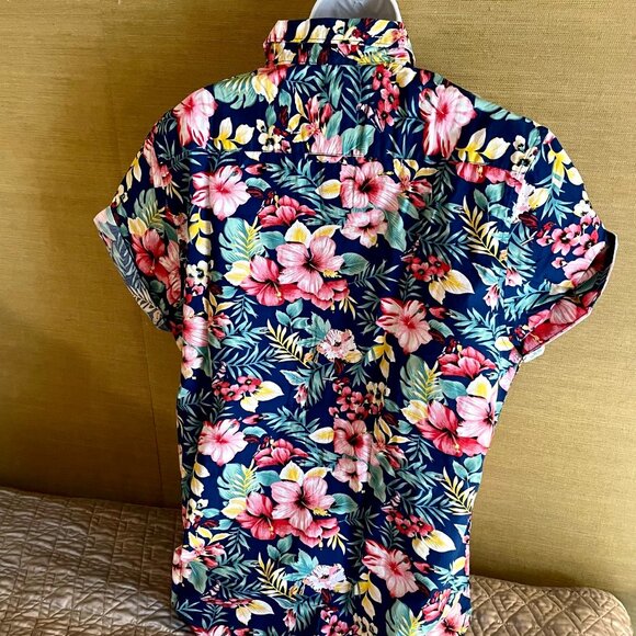 NEW Cactus Man Ricky Singh Flowery Shirt Unisex Rolled up Sleeves SZ L - Picture 4 of 10